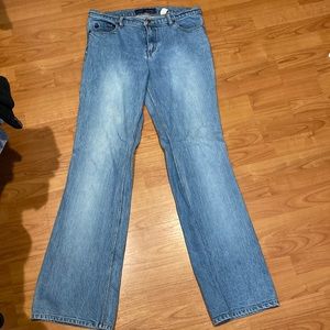 High rise boot cut jeans